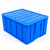 海斯迪克 HK-843 加厚周转箱 大号收纳物流塑料零件盒元件盒物料箱 M21箱盖-蓝