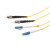 利合光电（LHG）光纤跳线LC-ST单模万兆双芯光纤线缆两端双头跳纤2.0尾纤LSZH外披 25米