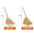 盛富永 小扫把普通款高粱老式植物手工编织扫帚约0.6斤学校工厂单位室外笤帚 10把装