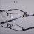 定制适用于电焊眼镜焊工眼镜男防护蓝光半框平光镜 防蓝光时尚枪色高清无度数