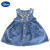 迪士尼（Disney）女童春夏季洋气绣花连衣裙套装1-5岁婴儿新款韩版女宝宝牛仔裙子 白色 两件套现货 100现货