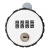 稳斯坦 W5865 钥匙密码双开橱柜锁 圆形机械转舌锁文件柜门抽屉锁 长26mm(木门单开门)