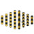 反光橡胶护角防撞条车库柱子警示条工地厂房保护包边直角收边 黑黄橡胶圆型护角1米*100*10 橡胶护角