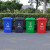 益美得 新国标分类垃圾桶大号户外环卫垃圾箱果皮桶 120L灰色（其他垃圾）