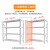 阿笛莫（ADIMO）货架仓储置物架库房展示可用组装金属架钢制储物架落地轻型货架150*60*200cm白色主架四层