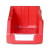 和崟 A1组立零件盒红色 组合式收纳盒塑料物料盒 工具螺丝盒分类盒库房仓库斜口收纳盒
