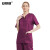 安赛瑞 分体洗手衣套装 医生护士工作服 短袖刷手衣 紫色女款 2XL 3F00329