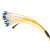 利合光电（LHG）MPO-LC12芯单模光纤线OS2母头B极性40G/100G运营商级3.0缆径LSZH材质 20米