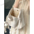 摩佧维哆时尚感大容量大包包女士2024新款潮时尚通勤托特包百搭单肩手提包 白色(只有包无挂件)