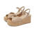 Stuart Weitzman 618女士CARMENMIDI坡跟鞋 Tan/Sand 8 US