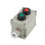 控制按钮LA53-2H启动停止自复位按钮3挡旋钮远程控制按钮盒 2H  二扭一红一绿