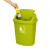 冰禹 BYrl-95 塑料工业垃圾桶 摇盖式卫生间办公室翻盖垃圾桶 简约带盖纸篓 绿色40L带盖