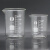 玻璃量杯带刻度耐高温可加热实验室透明玻璃烧杯25/50/100ml毫升 有柄有盖500毫升玻璃杯