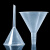 冰禹 BYA-145 塑料透明小漏斗 实验室三角漏斗 耐高温锥形漏斗 50mm（1个）