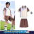 童然园服校服小学生班服春秋装老师幼儿园园服儿童套装运动服团购班服 3503男童短袖短裤 170cm