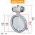 气动粉尘蝶阀V2FS/V1FS粉体末水泥称仓放料通风蝴蝶单 双法兰DN500[重体]