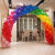 气球拱门新年店铺开业结婚庆典生日布置幼儿园开学装饰可拆卸支架 蓝色多瑙河款 8节(宽2.8米*高2.5米)可调节