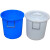 亚润 塑料桶圆桶塑料桶带盖胶桶加厚160升超大号 60#约装120斤水(无盖*红色)