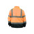 代尔塔DELTAPLUS 安全服荧光可视工作服春夏套装 安全交通户外通勤 404012橙+藏青上衣 L码 