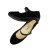 大杨718老北京布鞋女鞋 4cm坡跟 37码 防滑工作鞋一字扣服务员礼仪舞蹈鞋 黑色 定制