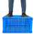 企金 塑料收纳筐 外径885*615*525mm 蓝色加厚配货周转筐收纳筐置物篮长方形蔬菜框 QJ-Z86501