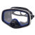 潜水镜钢化水下作业捕鱼镜玻璃潜水面罩渔民黑硅胶带排 眼镜+手机防水袋