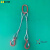定制钢丝绳吊具起重吊具组合压制吊装钢丝绳吊钩吊具起重索具两腿 2T3腿0.5m 钢管钩