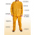 佳楚电焊工作服焊工防护防焊接 T黄色有内衬全皮上衣+裤子送长款牛皮手套 L