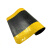 爱柯部落 工厂员工站立区警示防滑垫 耐磨型防滑垫 黄黑色 60cm*90cm*16.5mm 可定制
