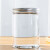 冰禹 密封罐 透明塑料瓶干果酱菜蜂蜜包装瓶子带盖子85*110mm 银色铝盖*10个 BYK-91