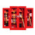 康迪普 微型消防站消防柜消防器材全套建筑工地柜灭火箱消防工具放置柜 三门消防柜1600*1500*400mm