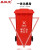 圣极光塑料垃圾桶240L分类款挂车式工厂小区分类垃圾桶可定制G1416红色有害