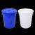 大垃圾桶带盖分类大号商用厨房酒店户外环卫厨余塑料圆桶160L 160L白色单桶袋子