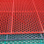 加厚牛筋浴室防滑垫耐磨厨房防油橡胶垫室外镂空防水防晒满铺地垫 红色 熟胶一体六角0.9米宽x5米长