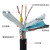 双绞屏蔽线TRVVPS2-4-6芯控干扰耐折信号控制电源高柔拖链电缆线 TRVVPS4芯1.0平方黑色一米