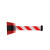 立采 塑料挂壁式警戒线红黑壳 红白相间带 挂墙隔离带伸缩带排队 10米 1个价