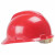 百舸 安全帽abs工地防砸透气高空工程施工抗冲击头盔 红色