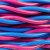 中迈 电线电缆 NH-RVS2*2.5平方2芯耐火铜芯双绞软线 100米 红/蓝