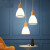 餐厅小吊灯实木创意个性日式单头床头吊灯北欧灯具三头吧台餐桌灯。 A款圆三头【白光】