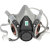 3M 防毒面具 防尘面具面罩 KN95 防甲醛 防粉尘喷漆防护 【面罩主体】6100小号高级橡胶半面罩 