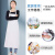 雄雪美 夏季薄款防水围裙定制logo工作服上班厨房餐饮围腰深蓝色