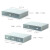 海斯迪克 HKF-5 分格抽屉式收纳盒 办公桌面整理盒自由组合多层叠加收纳盒 3抽 蓝色