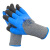 星宇（XINGYU）L268蓝乳胶发泡手套 手指加固防滑耐磨(12双装) 灰纱蓝