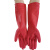 好工邦 加长乳胶手套 橡胶耐用手套 10双/包 38cm加绒手套红色