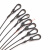 钢丝绳包塑 黑色舞台灯 音响安全绳 保险绳威也绳 灯饰吊绳 钢丝 黑色5.0mmX0.5米