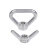 京势 螺母 304不锈钢吊环螺母手拧三角环形螺帽 M24（1个）
