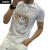 ZNMO欧洲站潮流男装重工烫钻短袖t恤男夏季新款潮牌个性修身半袖体恤 白色 3XL