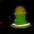 约巢安全帽防晒套 工地防晒神器 遮脸 套在安全帽上的防晒布 工地防晒 阳 荧光绿
