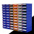 零件盒工具柜乐高分类物料盒螺丝塑料盒收纳抽屉式元件盒子 新款F1外180*95*50mm全蓝