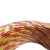 特变电缆 铜芯聚氯乙烯绝缘绞型连接用C级阻燃软电线 红色+黄色 导体结构56/0.15 100米
